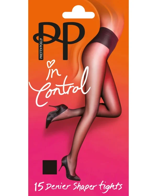Pretty Polly Tights | 15 Denier Shaper Tights - Black