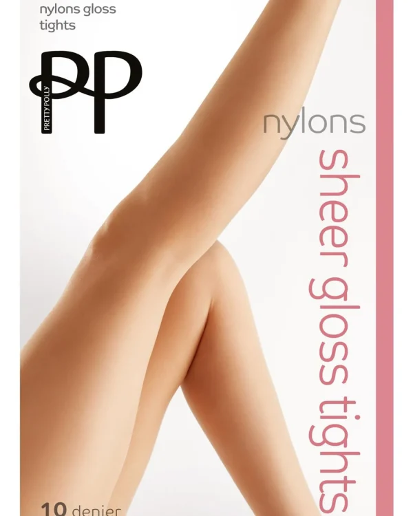 Pretty Polly Tights | 10 Denier Sheer Gloss Tights - Sherry