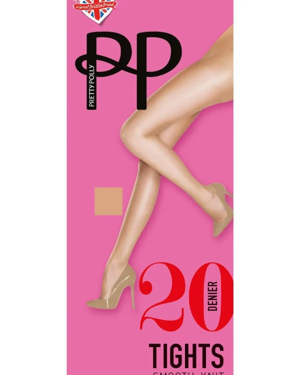 Pretty Polly Tights | Everyday 20 Denier Smooth Knit Tights - Sun Magic
