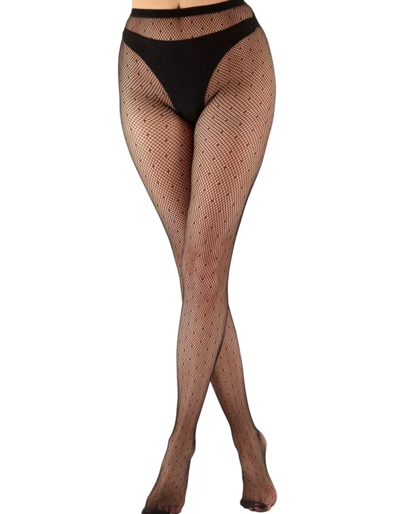 Pretty Polly Tights | Spot Net Tights - Black