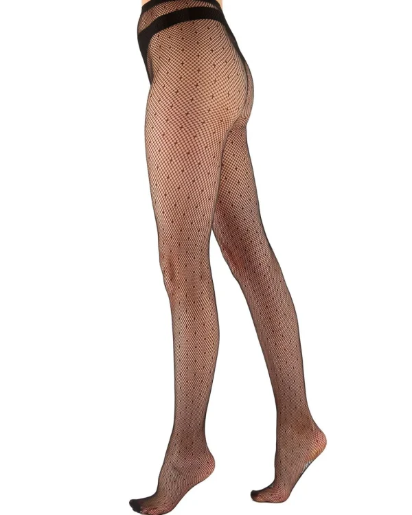 Pretty Polly Tights | Spot Net Tights - Black