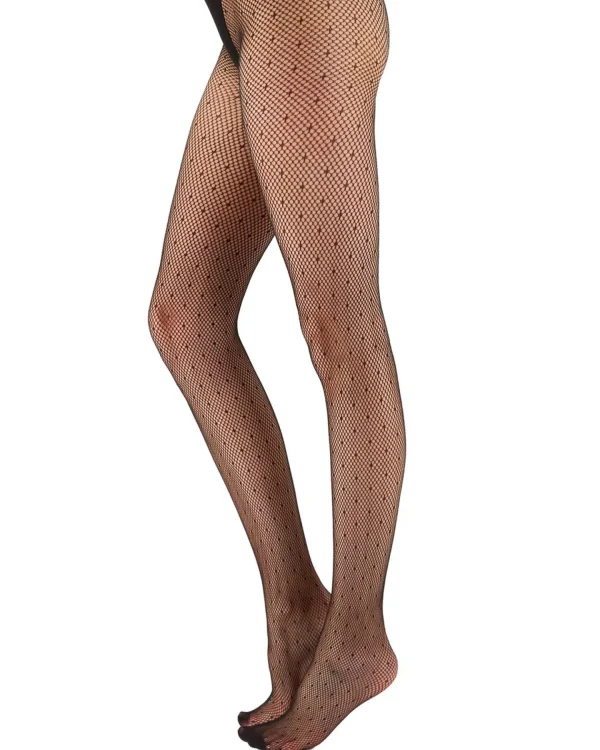 Pretty Polly Tights | Spot Net Tights - Black