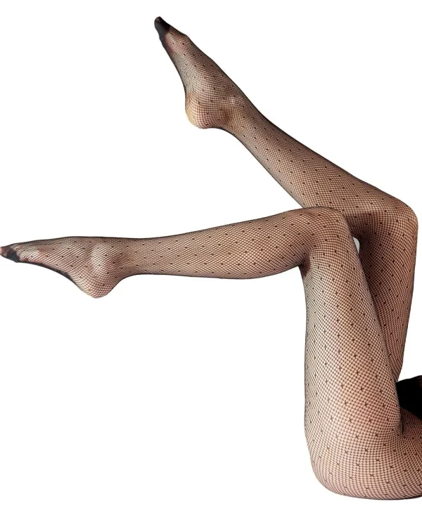 Pretty Polly Tights | Spot Net Tights - Black