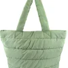 * Bags | Puffer Style Tote Bag - Sage