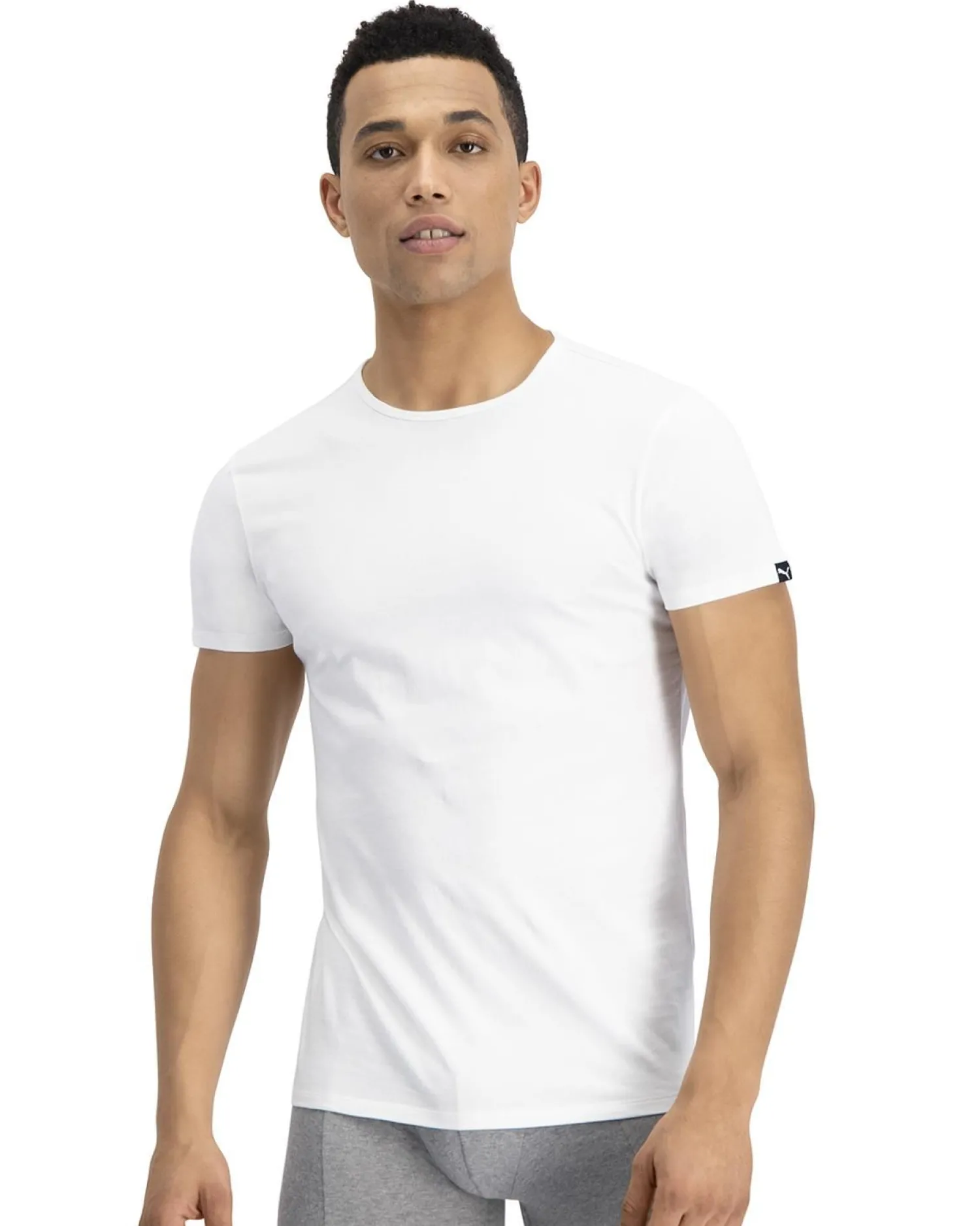 puma__pack_cotton_round_n_0-1.webp Men Puma 2 Pack Cotton Round Neck T-Shirts - White