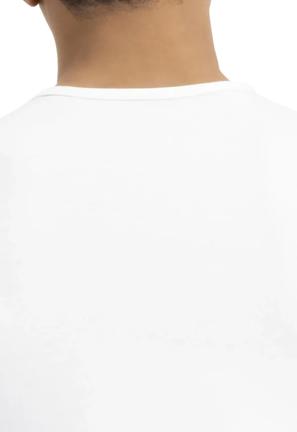 Men Puma 2 Pack Cotton Round Neck T-Shirts - White