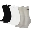 Men Puma 6 Pack Crew Socks - Grey/White/Black