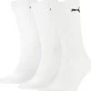 Men Puma 3 Pack Crew Socks - White