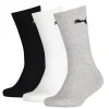 Kids Puma 3 Pack Kids Crew Socks - Grey/White/Black