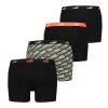 Men Puma 4 Pack Print Boxer Short - Black Combo