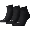 Men Puma 3 Pack Quarter Socks - Black