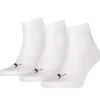 Men Puma 3 Pack Quarter Socks - White