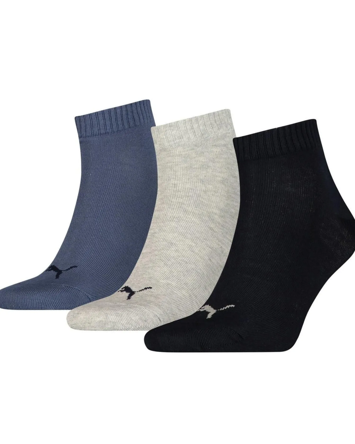 puma__pack_quarter_socks__0-3.webp Men Puma 3 Pack Quarter Socks - Navy/Grey/Nightshadow Blue