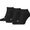 Men Puma 3 Pack Sneaker Socks - Black