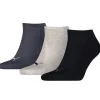 Men Puma 3 Pack Sneaker Socks - Navy/Grey/Nightshadow Blue