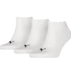 Men Puma 3 Pack Sneaker Socks - White