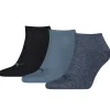 Men Puma 3 Pack Sneaker Socks - Denim Blue