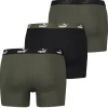 Men Puma 3 Pack Solid Boxer Short - Dark Green