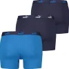 Men Puma 3 Pack Solid Boxer Short - Blue