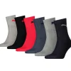 Men Puma 6 Pack Sports Short Crew Socks - Blue Combo