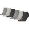 Men Puma 6 Pack Sports Sneaker Socks - Grey Combo