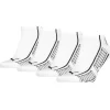 Men Puma 4 Pack Striped Sneaker Socks - White