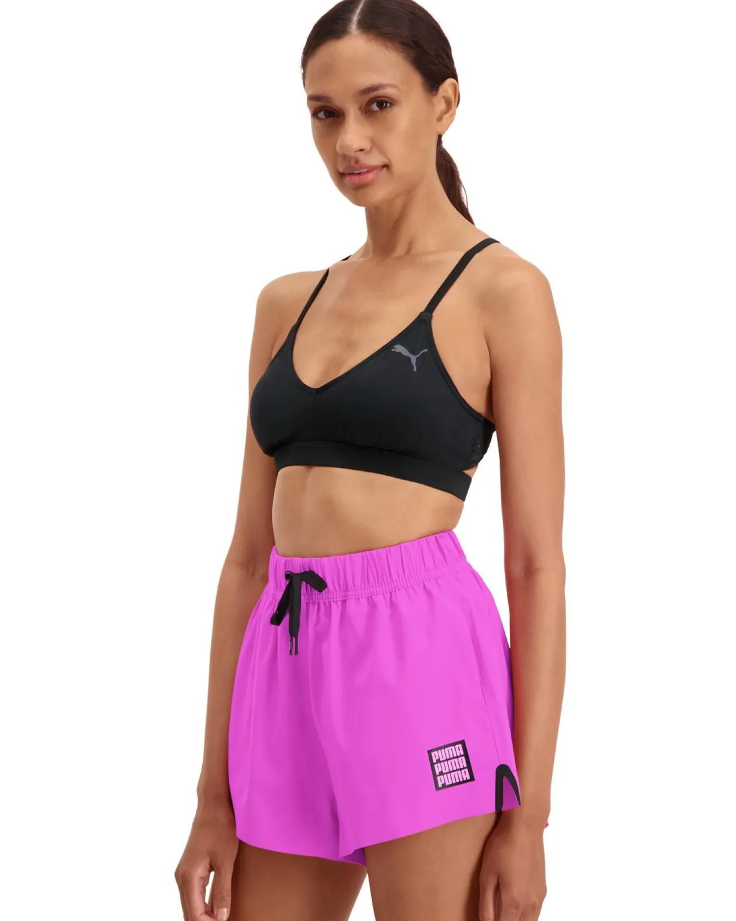 puma_high_waist_shorts__d_1.webp Puma Shorts & Skirts | High Waist Shorts - Deep Orchid Combo