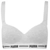 Puma Bras | Iconic Padded Sports Bra - Grey Melange