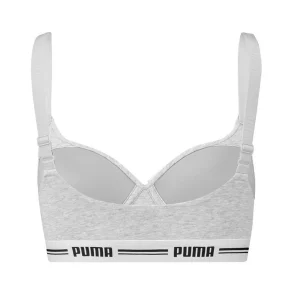 Puma Bras | Iconic Padded Sports Bra - Grey Melange