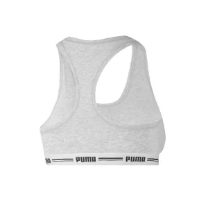 * Bras | Puma Iconic Racer Back Sports Bra - Grey Melange