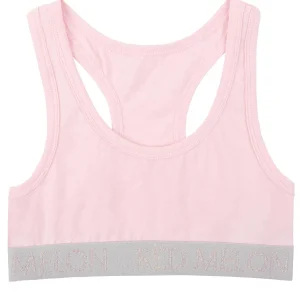 Kids Red Melon Girls Crop Top Knicker Set - Pink
