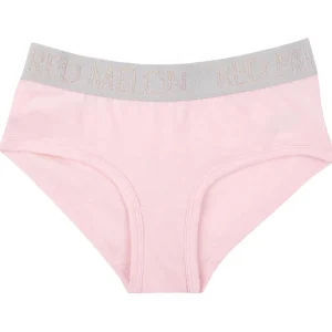 Kids Red Melon Girls Crop Top Knicker Set - Pink
