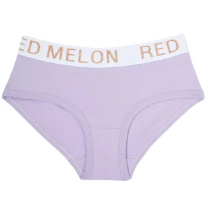 Kids Red Melon Girls Crop Top Knicker Set - Purple