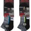 Men RedTag Mens 6 Pack Sport Trainer Socks - Black/Grey