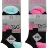 RedTag Socks | Womens 6 Pack Sport Trainer Socks - Coloured H&T