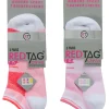 RedTag Socks | Womens 6 Pack Sport Trainer Socks - White Marl Mix