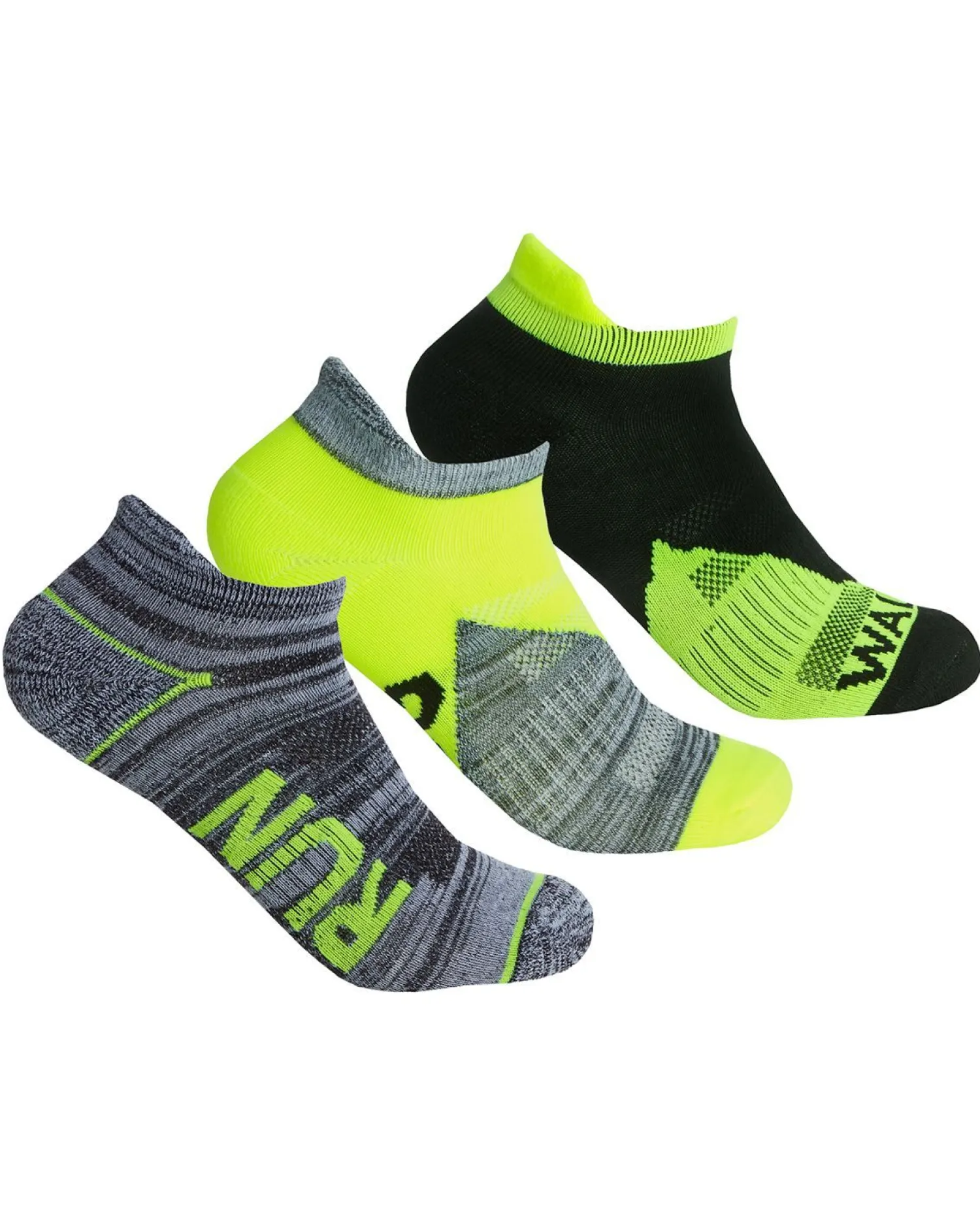 redtag_womens__pack_sport_3-3.webp RedTag Socks | Womens 6 Pack Sport Trainer Socks - Neon Mix