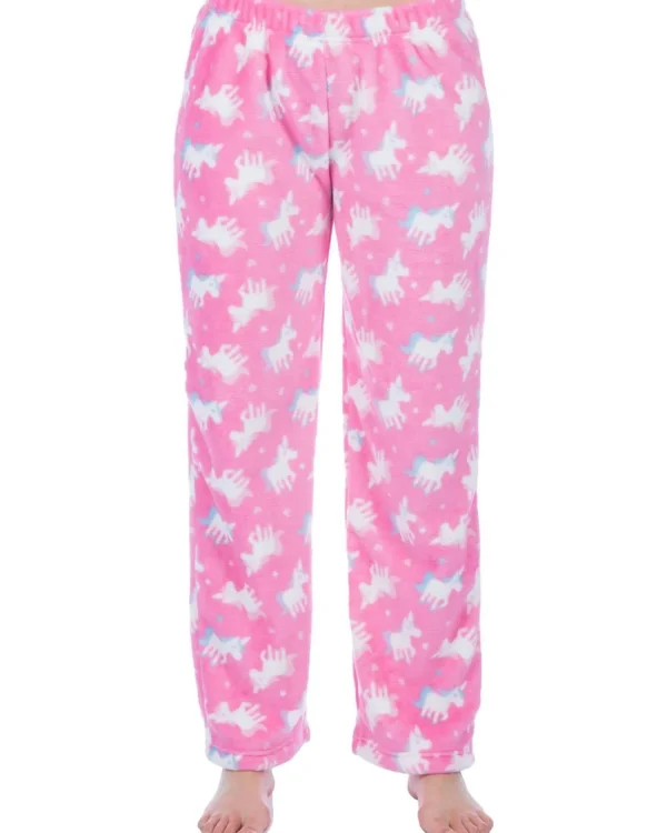 Kids Selena Girl Unicorn Lounge Pants - Pink