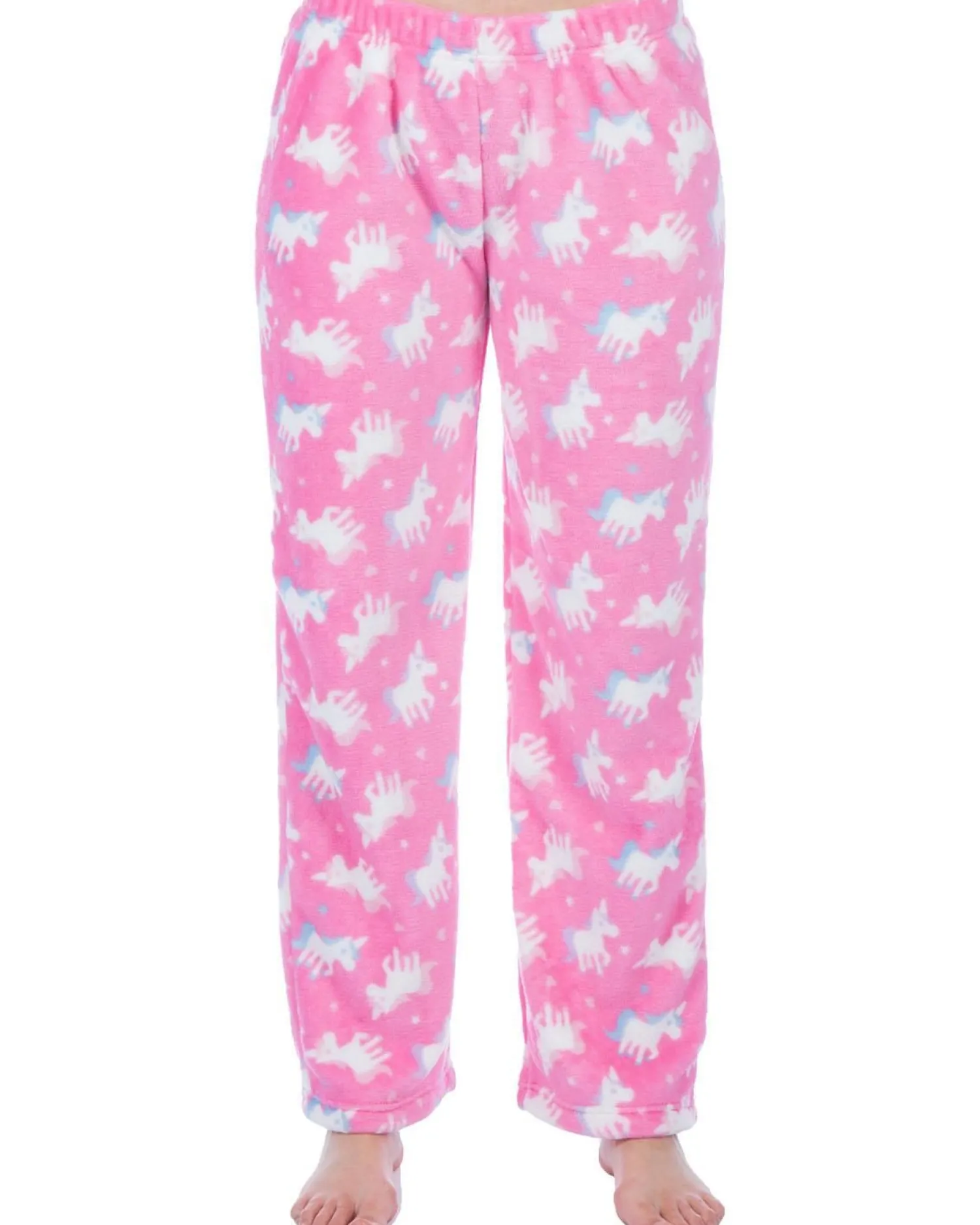 selena_girl_unicorn_loung_0.webp Kids Selena Girl Unicorn Lounge Pants - Pink