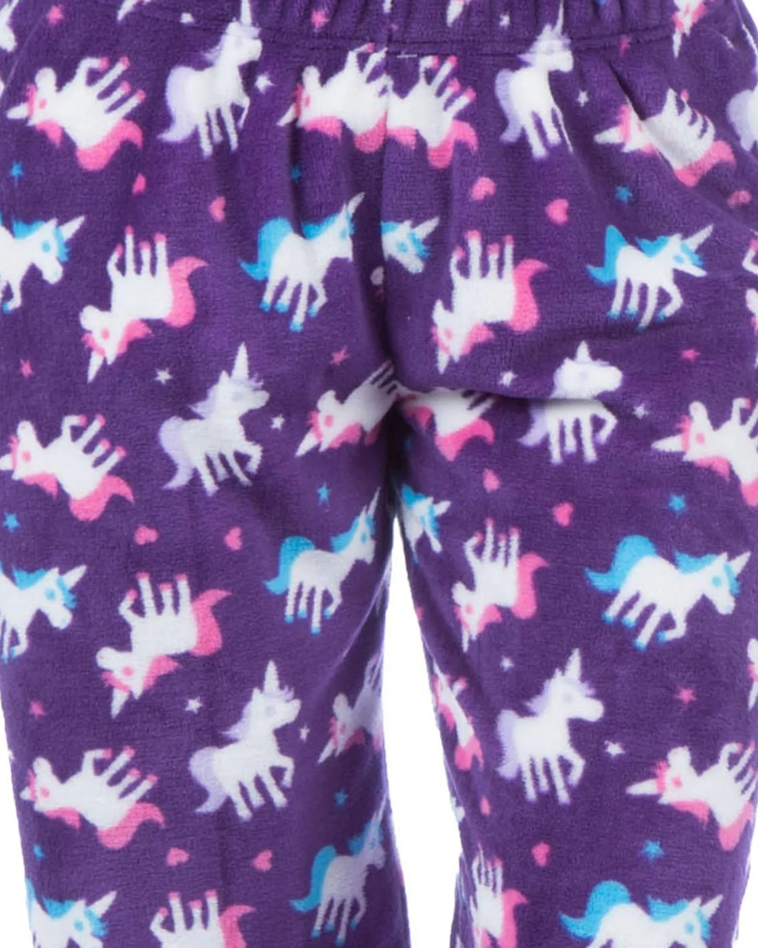 selena_girl_unicorn_loung_1-1.webp Kids Selena Girl Unicorn Lounge Pants - Purple