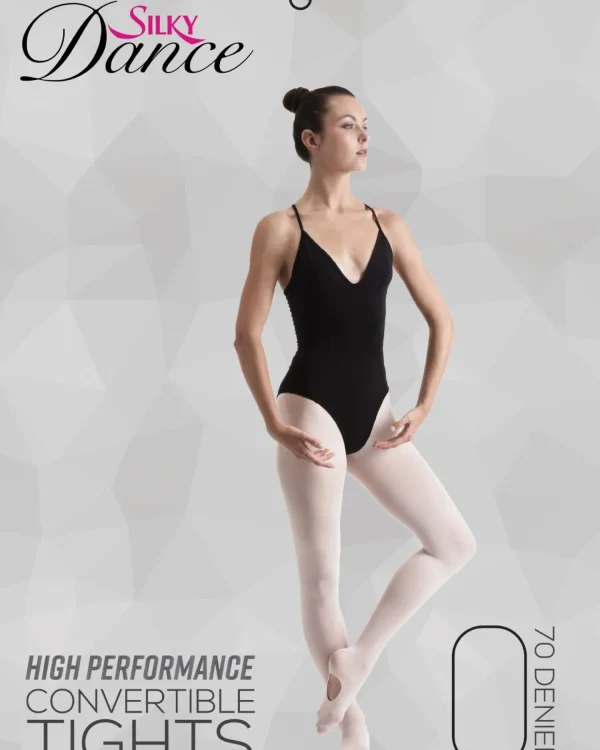 Kids Silky Dance Kids High Performance Convertible Tights - Theatrical Pink