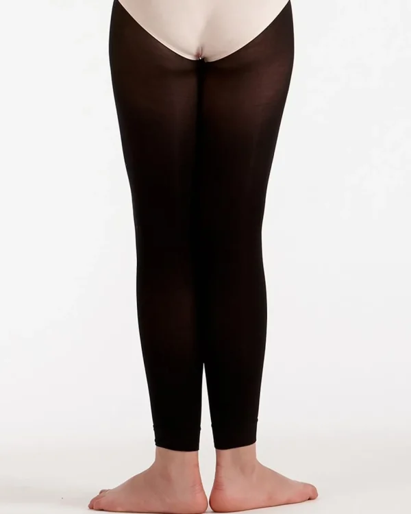 Kids Silky Dance Kids Intermediate Footless Tights - Black