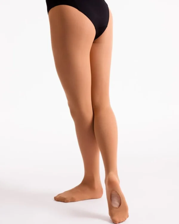 Silky Tights | Dance Womens Intermediate Convertible Tights - Tan