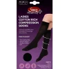 Silky Socks | Ladies Black Cotton Rich Compression Socks