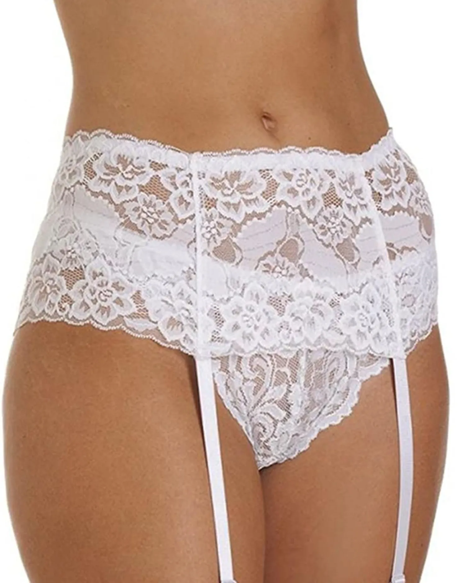 silky_wide_lace_suspender_1-1.webp Silky Suspender Belts | Wide Lace Suspender Belt - White