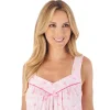Slenderella Nighties | 44" Butterfly Print Sleeveless Nightie - Pink