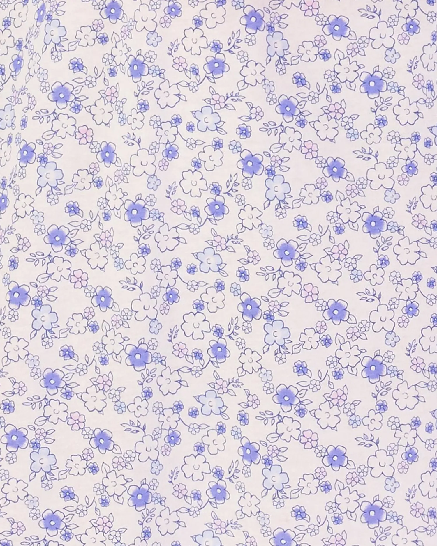 slenderella__long_sleeve__2-3.webp Slenderella Nighties | 45" Long Sleeve Ditsy Floral Jersey Nightie - Blue