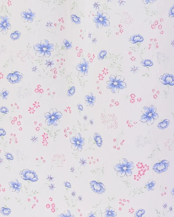 Slenderella Pyjamas | 100% Woven Cotton Long Sleeve Pyjamas - Blue