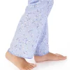 Slenderella Pyjamas | Blossom Print Short Sleeve Woven Pyjamas - Blue