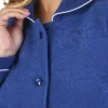 Slenderella Dressing Gowns | Boucle Fleece Bed Jacket - Navy